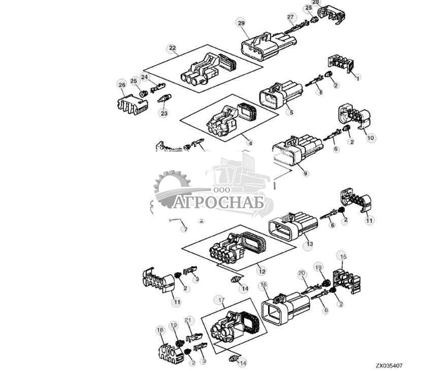 Аксессуары жгута проводов 